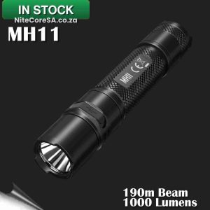 MH11 (1000 Lumens 190m Beam) + 2600mAh 18650 Battery + USB-C Recharge