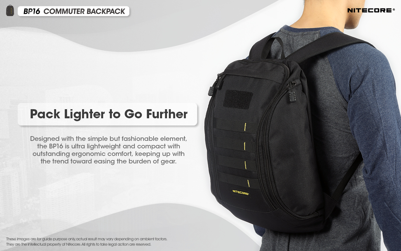 BP16 Commuter Backpack NiteCore Flashlights South Africa