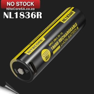 NL1836R 3600mAh 18650 USB Rechargeable Li-ion Battery