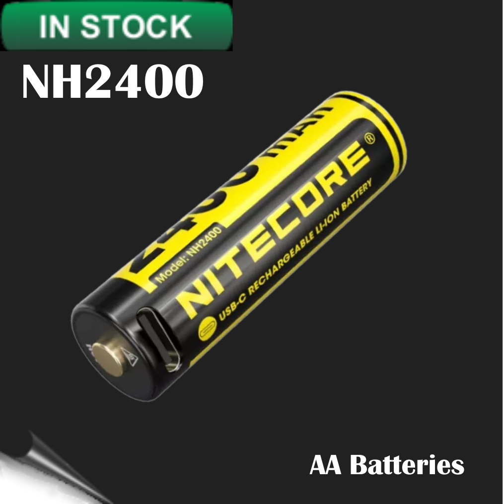 その他 Ambition 2400 mah battery NH2400 2400mAh USB-C Rechargeable Li-ion AA Batteries (PACK OF 4