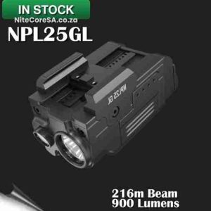 NPL25 GL Green Laser Pistol Light (900 Lumens) + 500mAh Li-ion Battery (Need Type C Adapter)