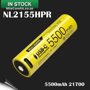 NL2155HPR 5500mAh 21700 USB Rechargeable Li-ion Battery