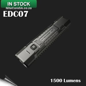 EDC07 (1500 Lumens 132m Beam) + 1500mAh Built-In Battery + USB-C Recharge